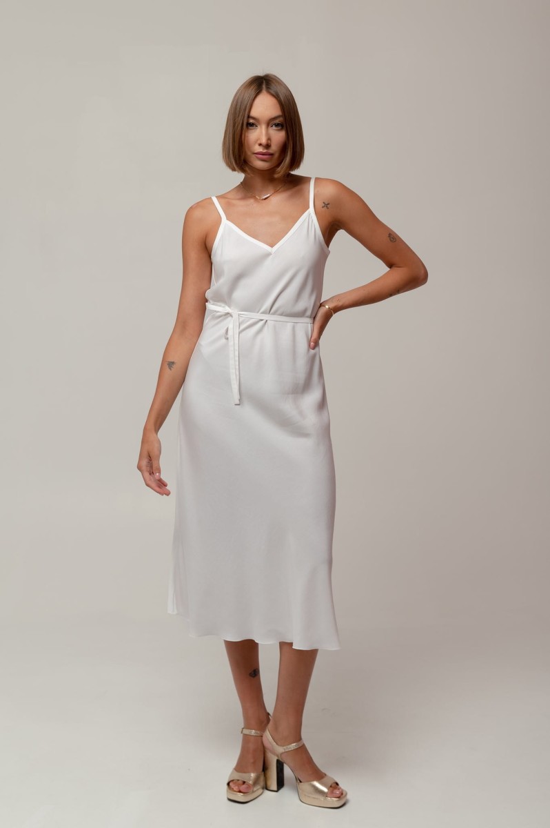 Długa sukienka w stylu bieliźnianym (slip dress), CREAMY-WHITE_1.jpg