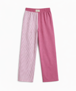 LE SONGE spodnie Patchwork malinowe M/L